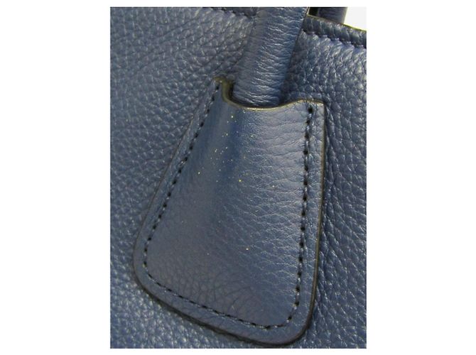 Prada Borsa 2way in pelle Vitello Phenix blu - vista 17
