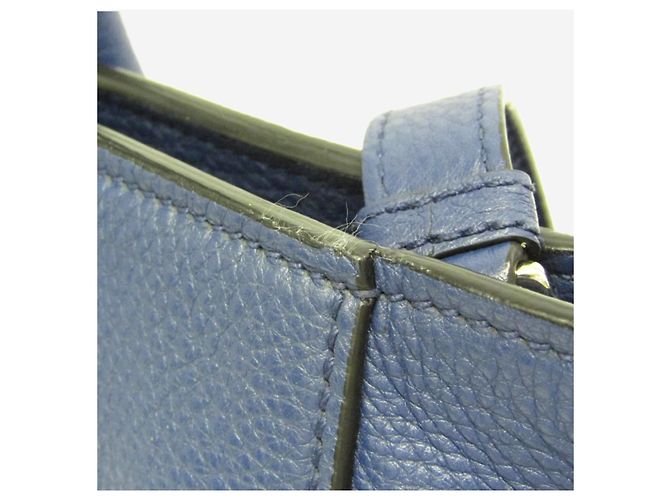 Prada Borsa 2way in pelle Vitello Phenix blu - vista 18