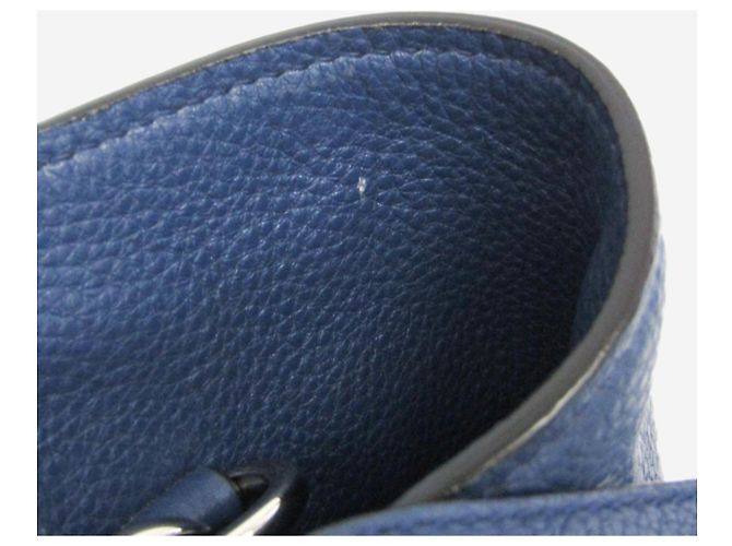 Prada Borsa 2way in pelle Vitello Phenix blu - vista 8