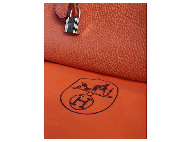 Hermès Borsa Birkin 30 arancione 2004 - vista 11
