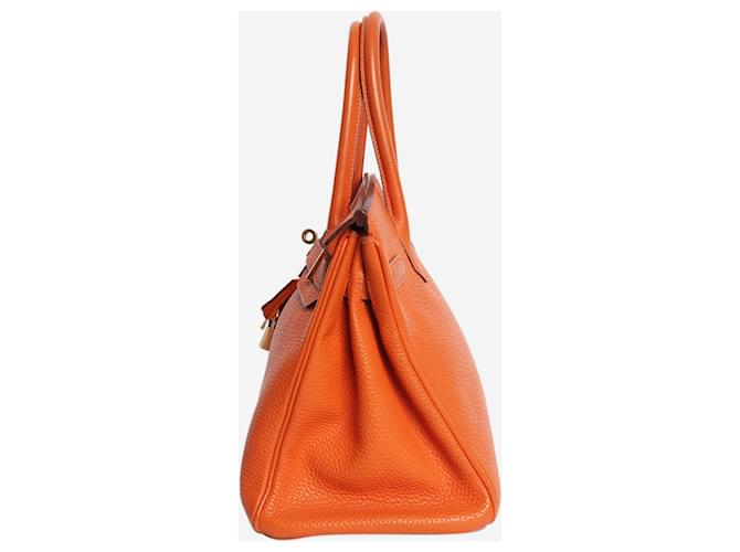 Hermès Borsa Birkin 30 arancione 2004 - vista 2