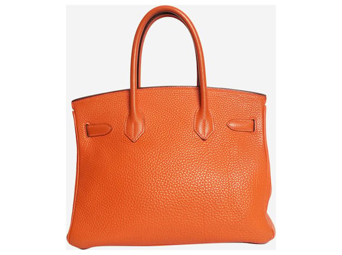 Hermès Borsa Birkin 30 arancione 2004 - vista 3