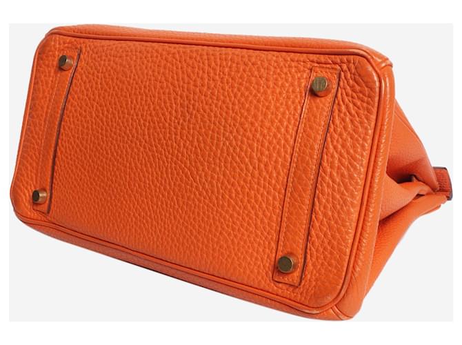 Hermès Borsa Birkin 30 arancione 2004 - vista 4