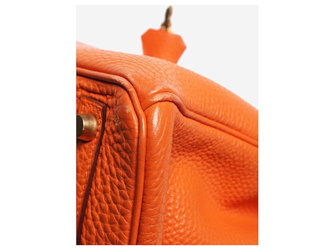 Hermès Borsa Birkin 30 arancione 2004 - vista 5