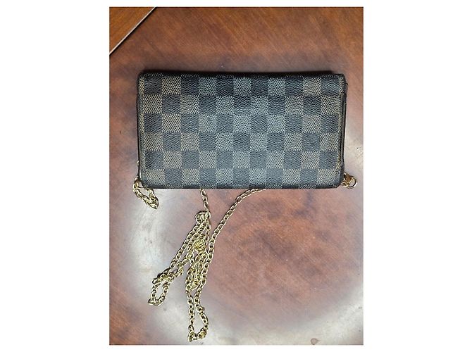 Cartera Louis Vuitton Damier Ebene con cadena - vista 16