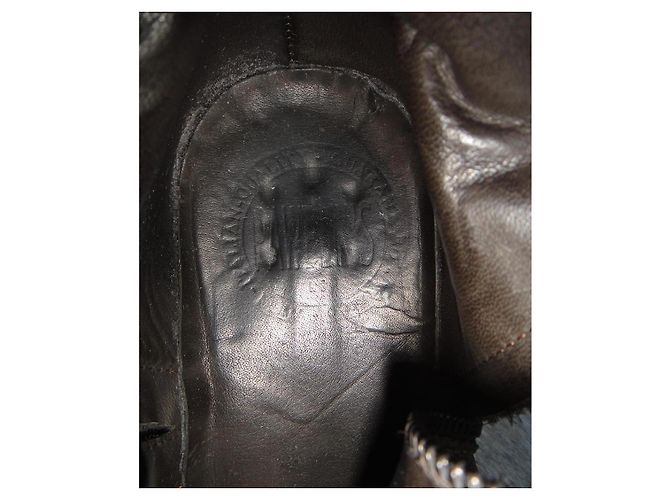 Autre Marque Pawelk's Men's Lizard-Embossed Leather Ankle Boots Brown - view 8