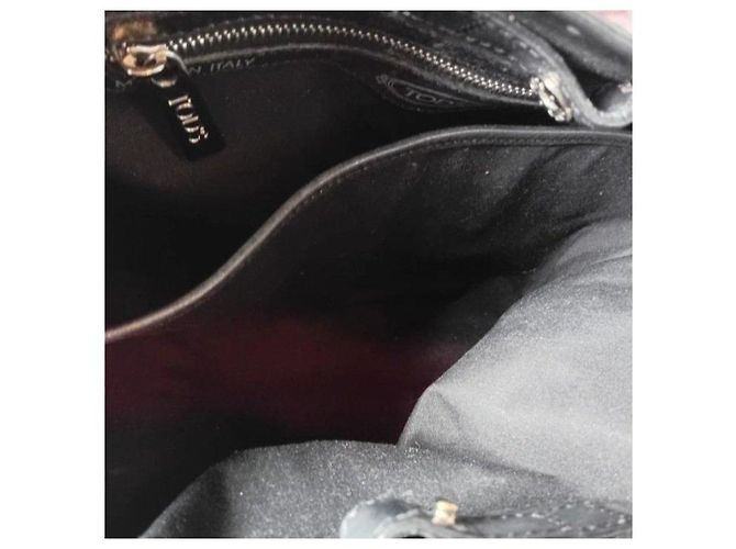 Tod's Borsa Hobo in pelle nera Nero - vista 10