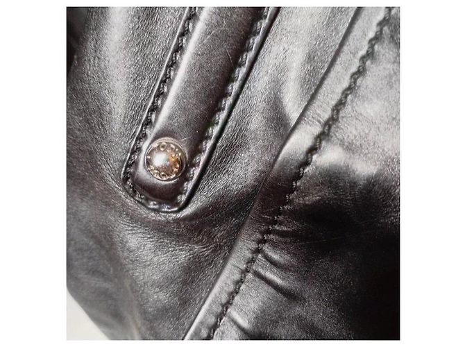 Tod's Borsa Hobo in pelle nera Nero - vista 9