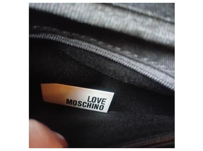 Love Moschino Marsupio Stampa Cuore Nero Bianco Rosso Blu - vista 8