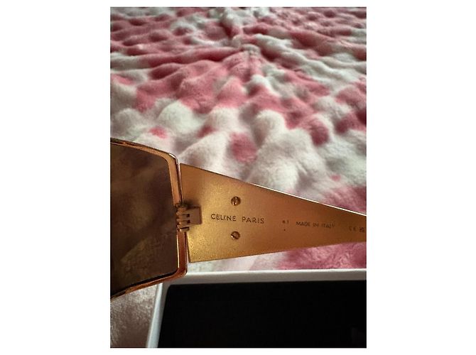 Céline Celine Occhiali da sole Triomphe Oro Marrone Gold hardware - vista 11