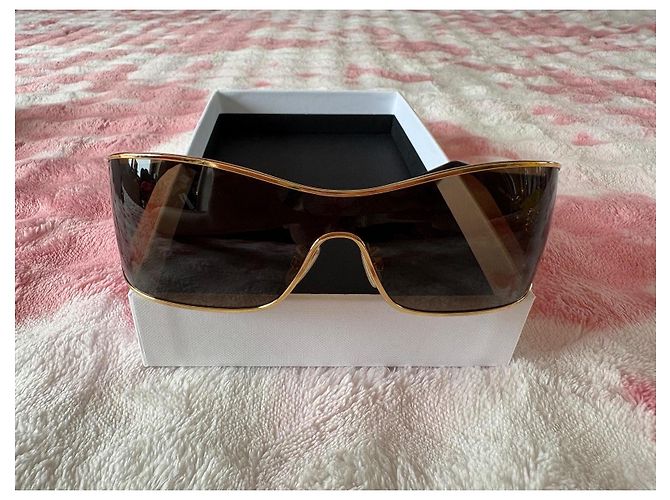 Céline Celine Occhiali da sole Triomphe Oro Marrone Gold hardware - vista 2