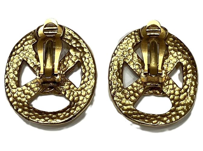 Orecchini a clip dorati Chanel D'oro - vista 3