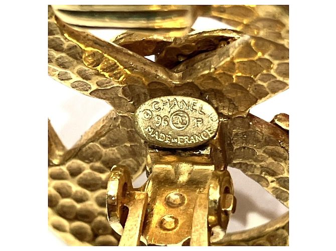 Orecchini a clip dorati Chanel D'oro - vista 5