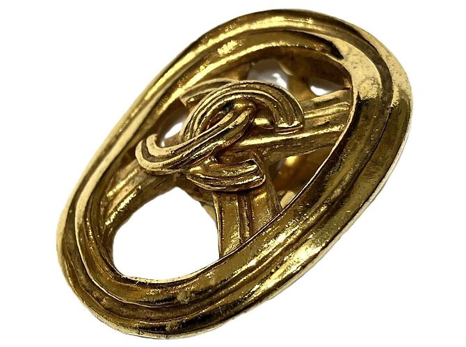 Orecchini a clip dorati Chanel D'oro - vista 7