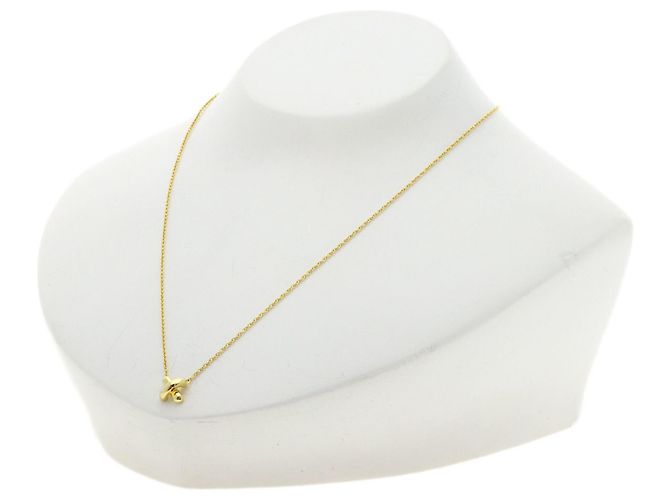 Collana Tiffany & Co. in oro giallo 18K con motivo Cross Stitch - vista 4