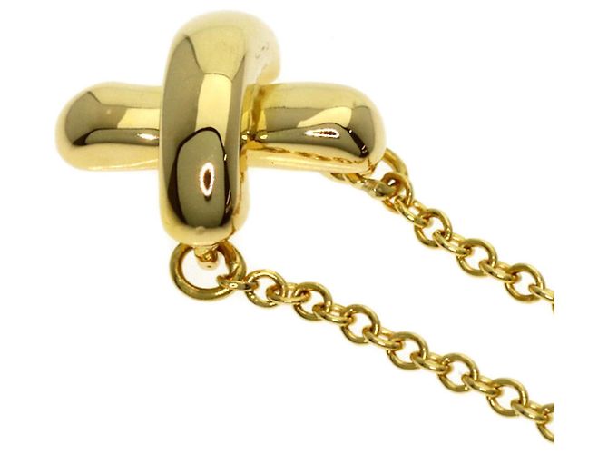 Collana Tiffany & Co. in oro giallo 18K con motivo Cross Stitch - vista 5