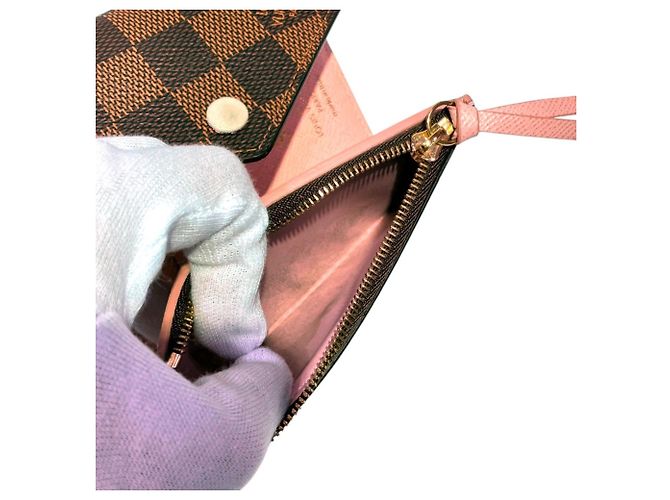 Louis Vuitton Tri-fold Wallet Braun Damier ebene - Ansicht 6