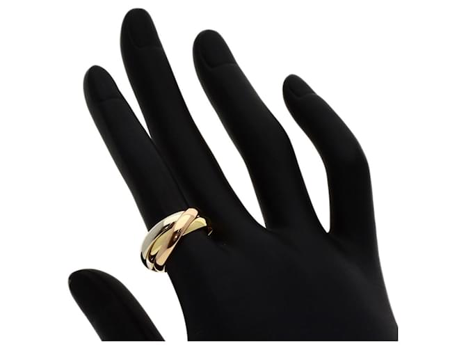 Anello Trinity Cartier Rosa Bianco Giallo - vista 4