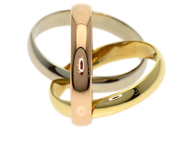 Anello Trinity Cartier Rosa Bianco Giallo - vista 5