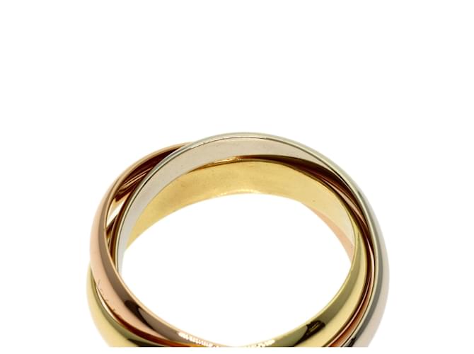 Anello Trinity Cartier Rosa Bianco Giallo - vista 7