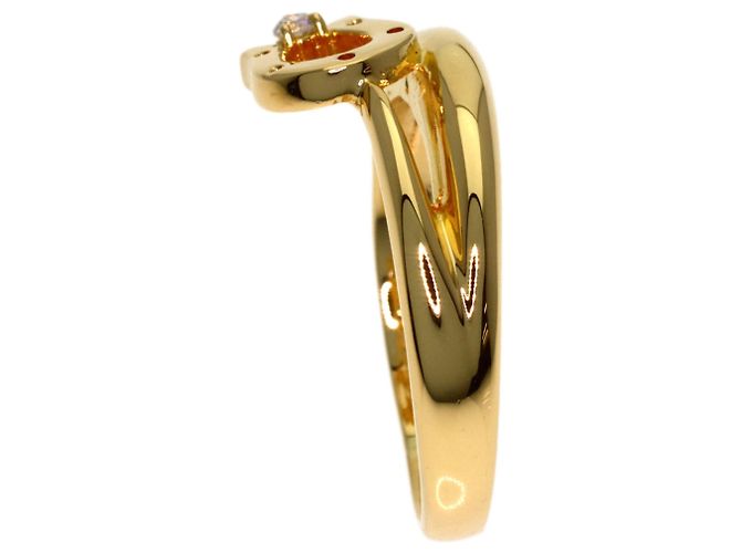 Diamond Céline Celine Horseshoe 1P Diamantring Gelb - Ansicht 3