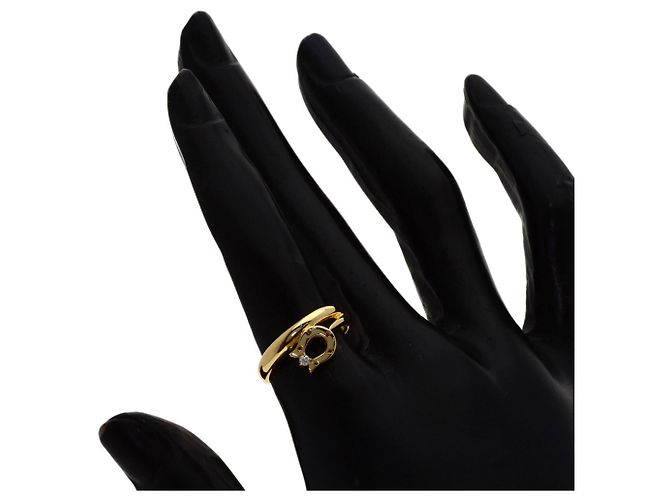 Diamond Céline Celine Horseshoe 1P Diamantring Gelb - Ansicht 7