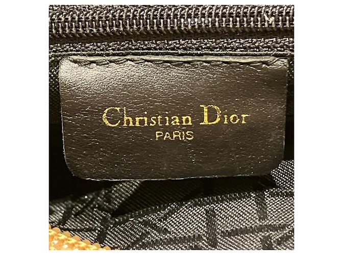 Borsa Christian Dior Cannage Nylon Marrone - vista 4