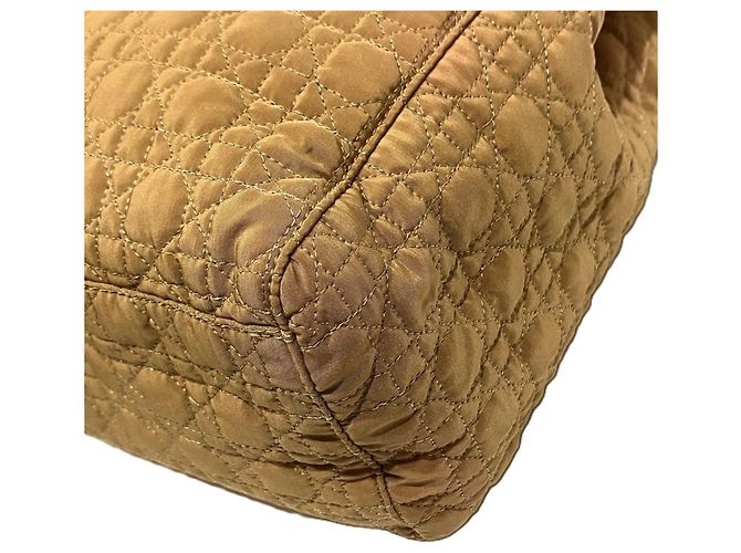 Borsa Christian Dior Cannage Nylon Marrone - vista 8