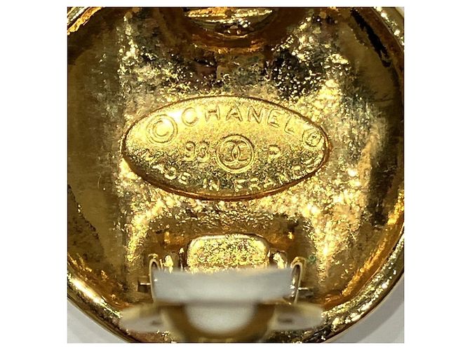 Orecchini a clip in lega dorata Chanel D'oro - vista 5