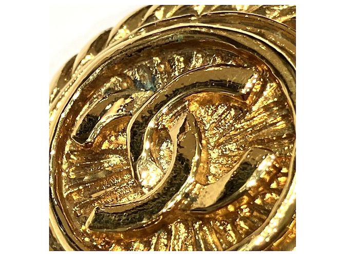 Orecchini a clip in lega dorata Chanel D'oro - vista 9