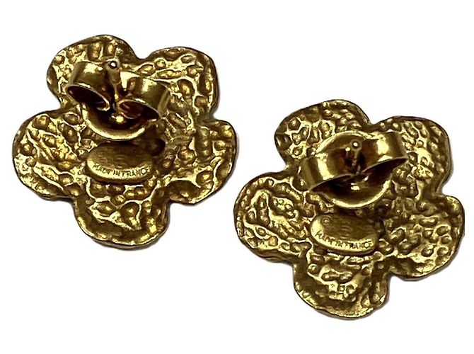 Orecchini a lobo in lega dorata Chanel D'oro - vista 7