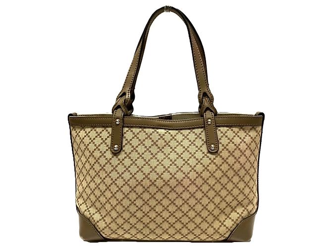 Borsa Tote Gucci Diamante Canvas Beige - vista 2