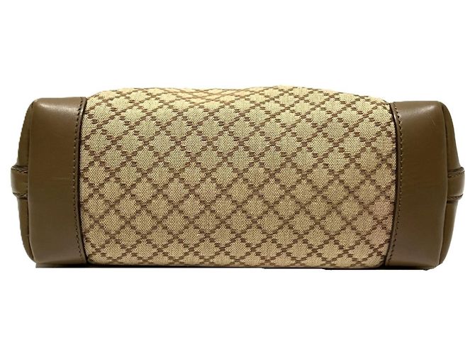 Borsa Tote Gucci Diamante Canvas Beige - vista 3