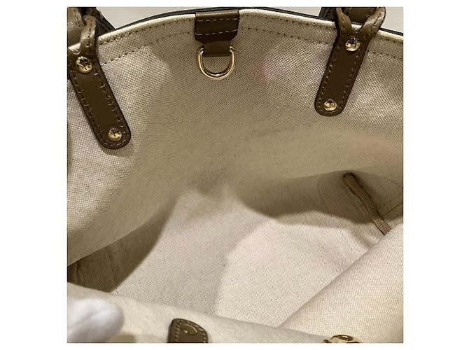 Borsa Tote Gucci Diamante Canvas Beige - vista 6