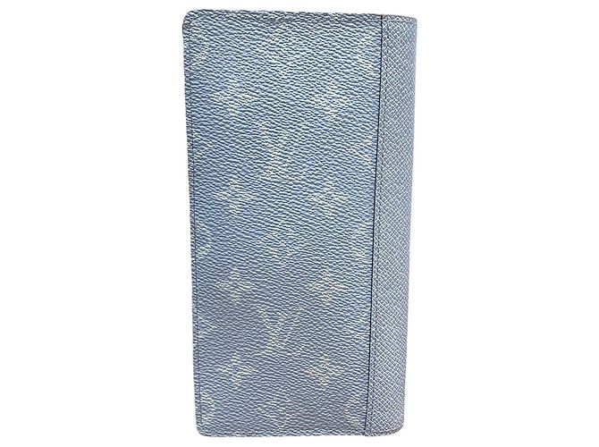 Louis Vuitton Brazza Long Wallet Hellblau Monogramm - Ansicht 2
