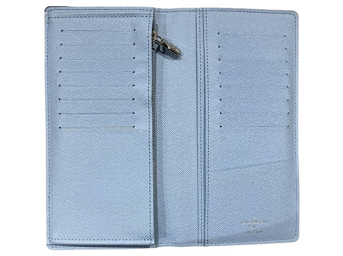 Louis Vuitton Brazza Long Wallet Hellblau Monogramm - Ansicht 3