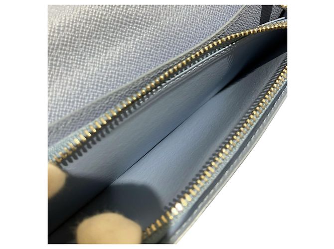 Louis Vuitton Brazza Long Wallet Hellblau Monogramm - Ansicht 6