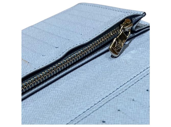 Louis Vuitton Brazza Long Wallet Hellblau Monogramm - Ansicht 8