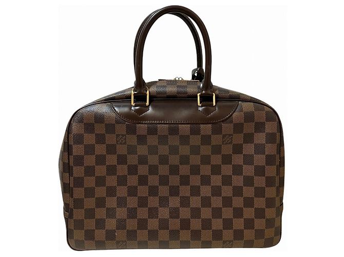 Borsa Louis Vuitton Deauville Marrone Damier ebene - vista 2