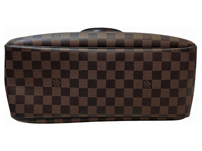 Borsa Louis Vuitton Deauville Marrone Damier ebene - vista 3