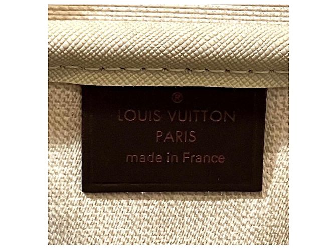 Borsa Louis Vuitton Deauville Marrone Damier ebene - vista 4