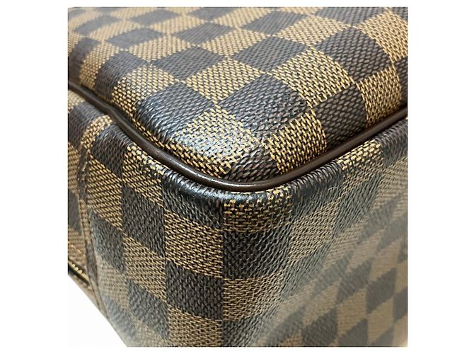 Borsa Louis Vuitton Deauville Marrone Damier ebene - vista 9
