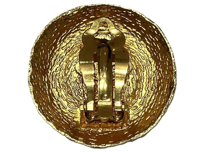 Orecchini a clip Chanel Gold and Red Rosso D'oro - vista 3
