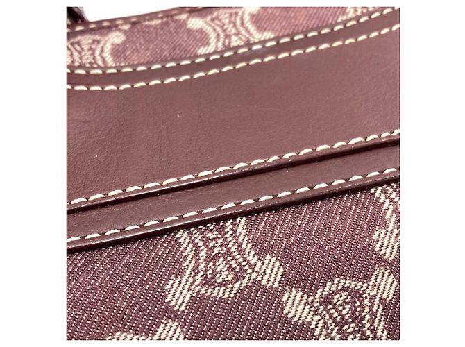 Céline Borsa Celine Boogie Bag motivo Macadam Bordò - vista 10