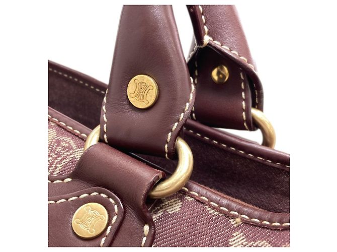 Céline Borsa Celine Boogie Bag motivo Macadam Bordò - vista 11