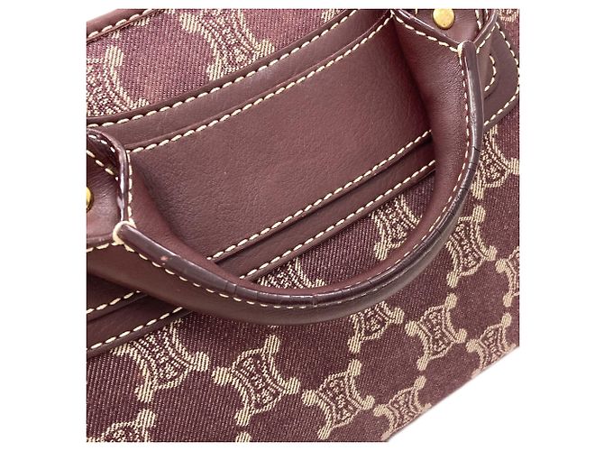 Céline Borsa Celine Boogie Bag motivo Macadam Bordò - vista 12
