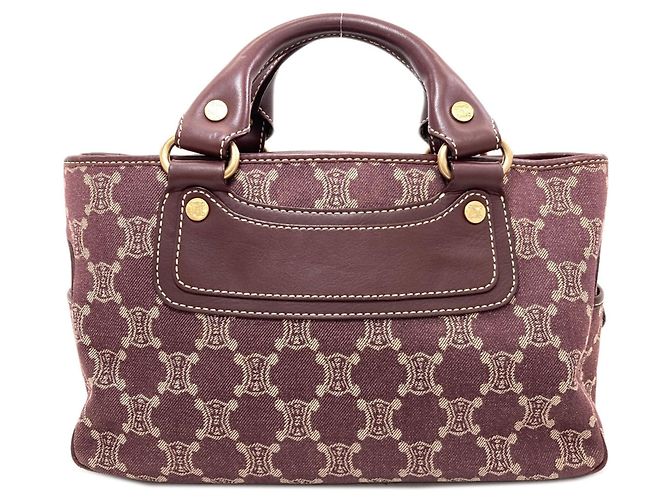 Céline Borsa Celine Boogie Bag motivo Macadam Bordò - vista 2
