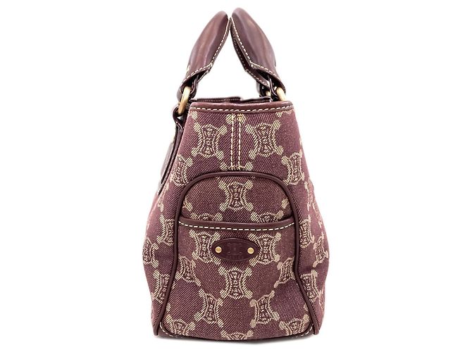 Céline Borsa Celine Boogie Bag motivo Macadam Bordò - vista 3