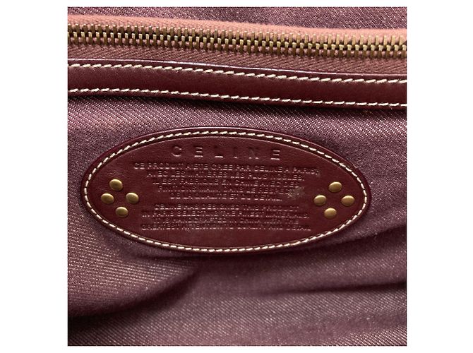 Céline Borsa Celine Boogie Bag motivo Macadam Bordò - vista 6
