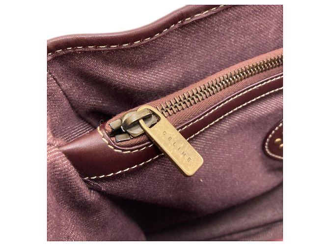 Céline Borsa Celine Boogie Bag motivo Macadam Bordò - vista 8